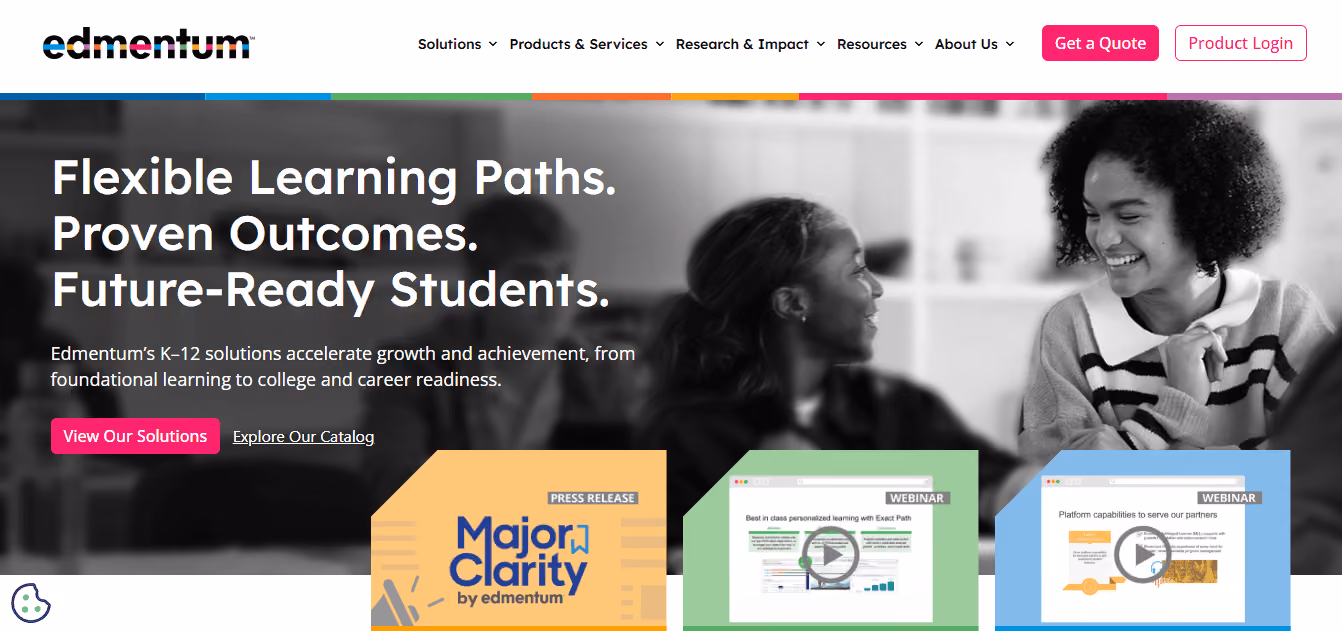Edmentum  - Best AI Websites for Students