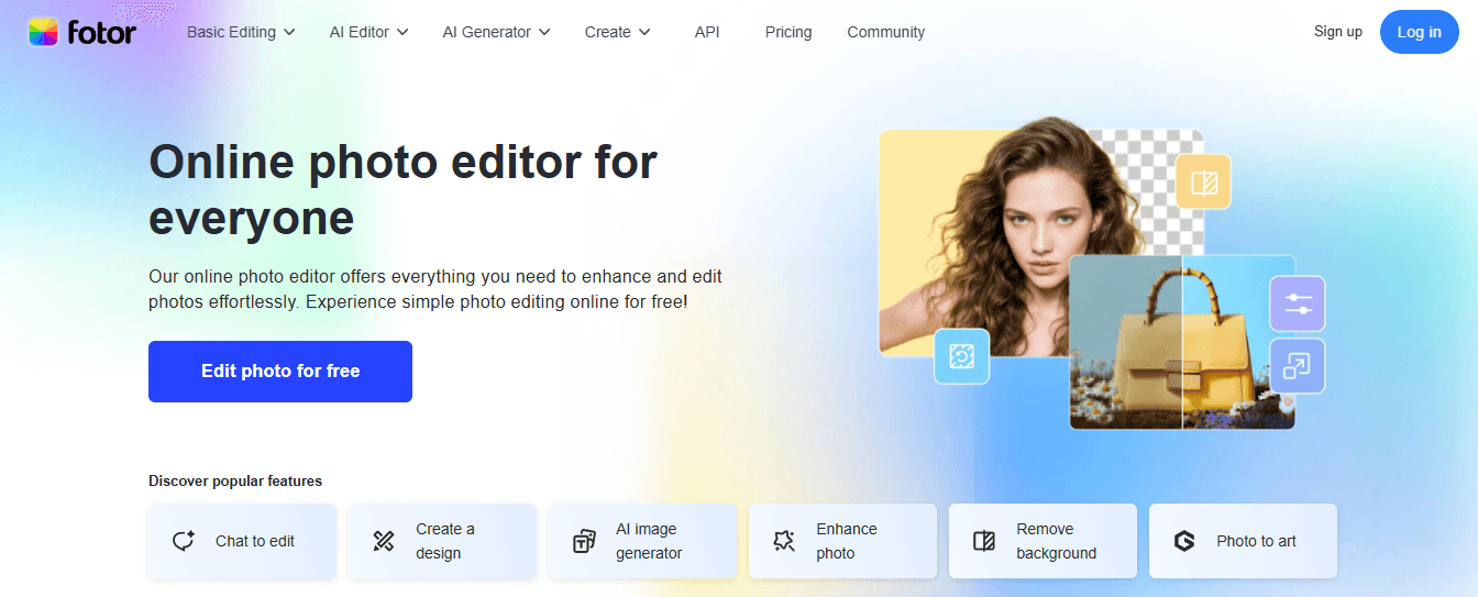 Fotor  - Best AI Websites for Students