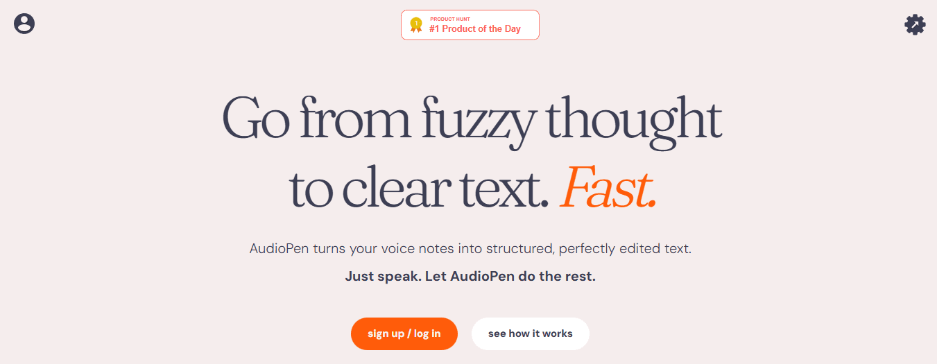 Audiopen.ai  - Best AI Websites for Students