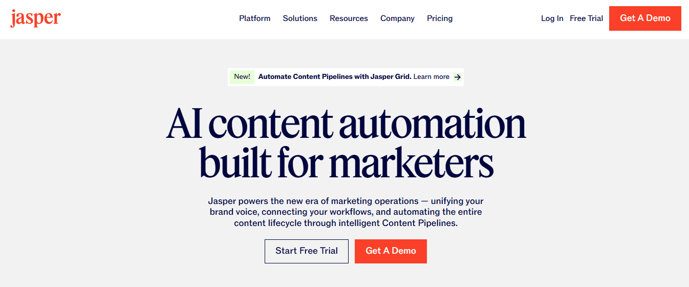 Jasper  - Best AI Websites for Students