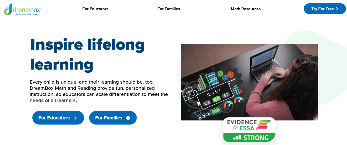 DreamBox  - Best AI Websites for Students