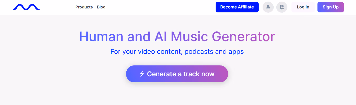 Mubert - Best AI Websites for Students