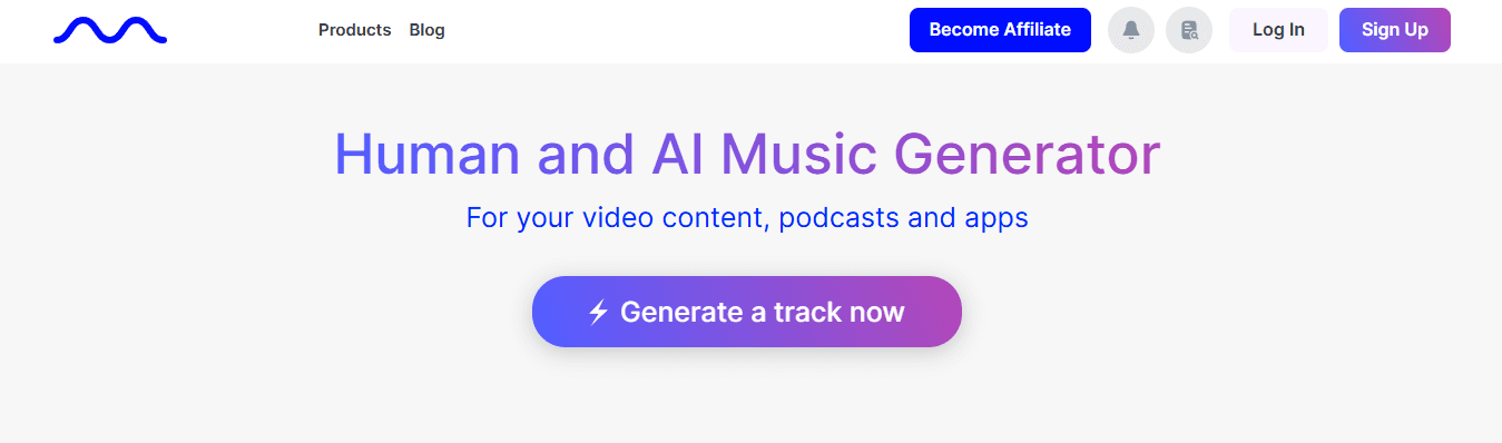 Mubert - Best AI Websites for Students