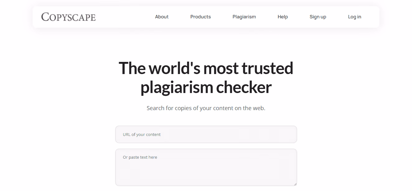 Copyscape   - Best AI Websites for Students