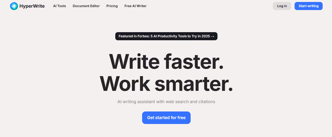 hyperwrite - Best AI Websites for Students