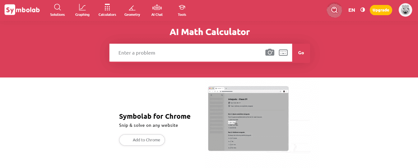 Symbolab - Best AI to Solve Math Problems