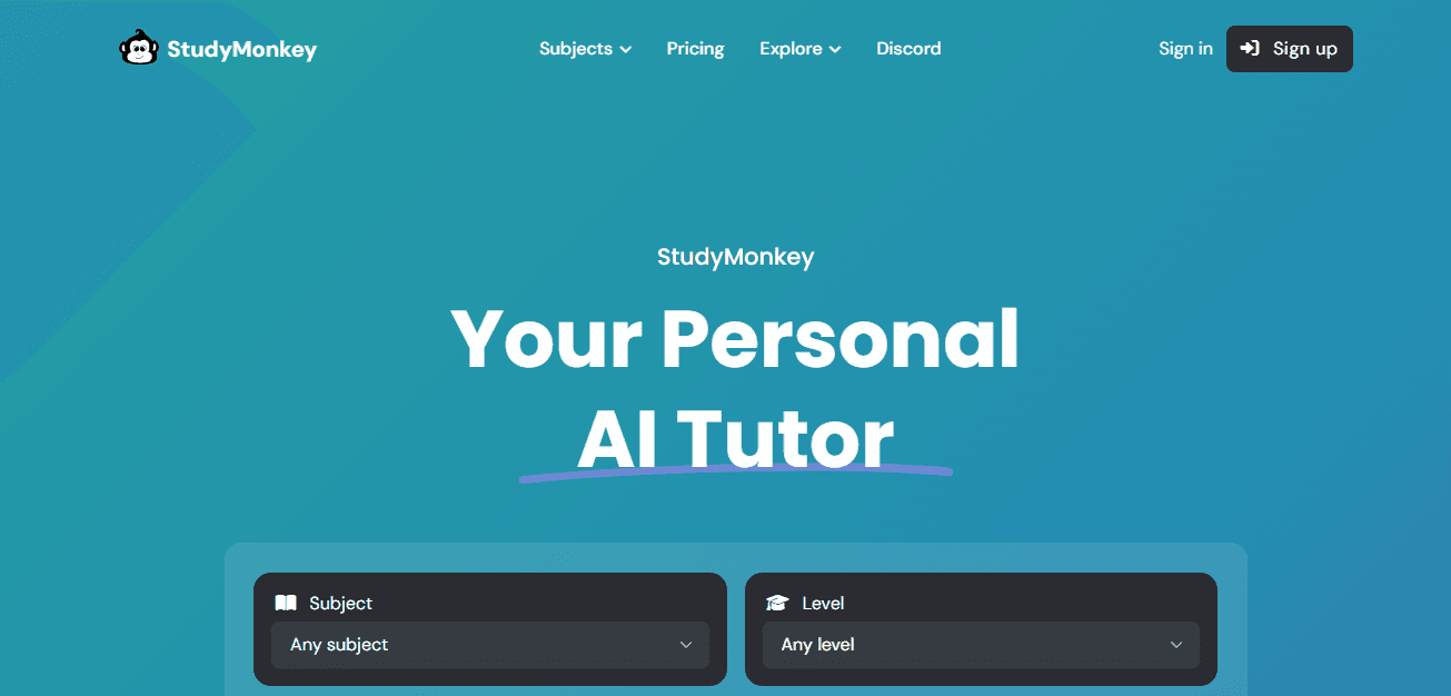 StudyMonkey - Best AI to Solve Math Problems