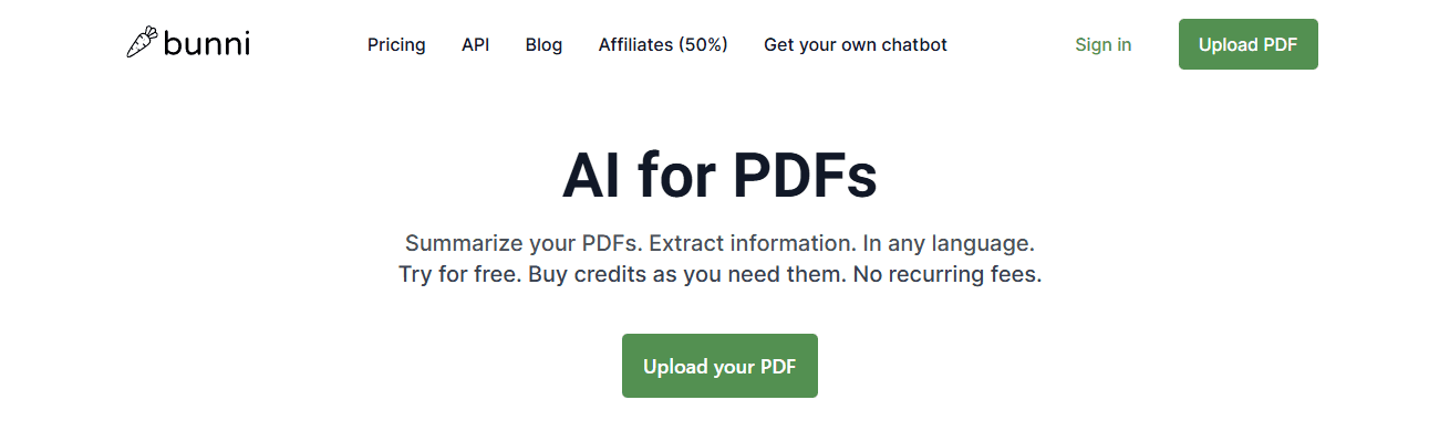 Bunni - Best AI for Exams