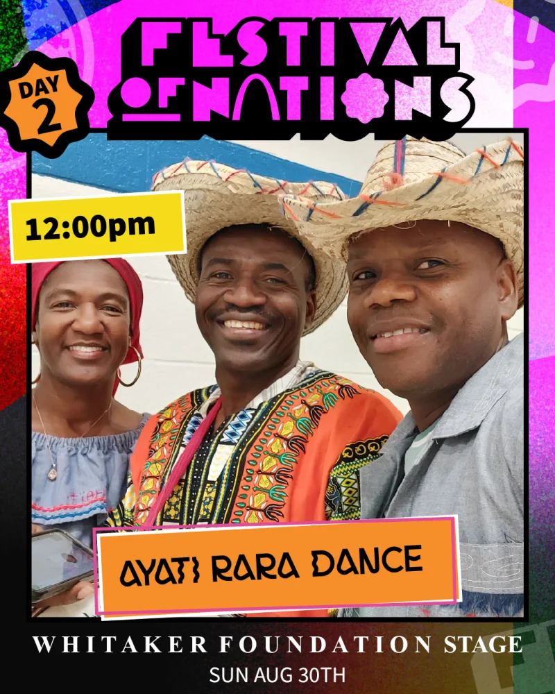Ayati Rara Dance — Sunday 12:00 PM, Whitaker Foundation Stage — Festival of Nations 2026