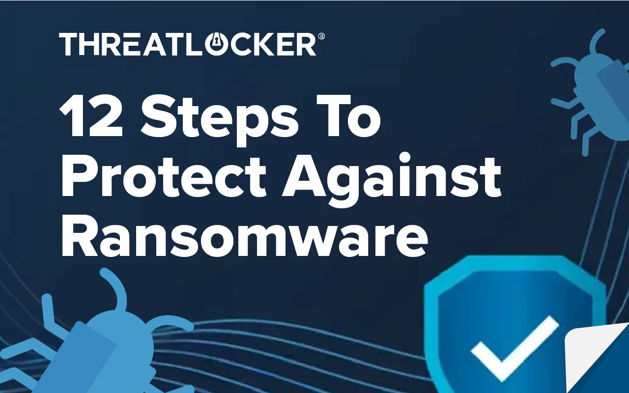 12 steps to prevent ransomware cover