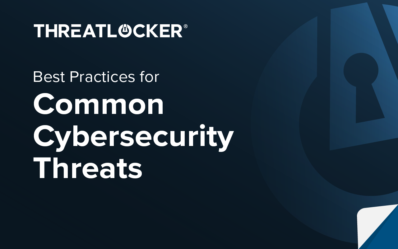 Ebook cover for Best practices for common cybersecurity threats