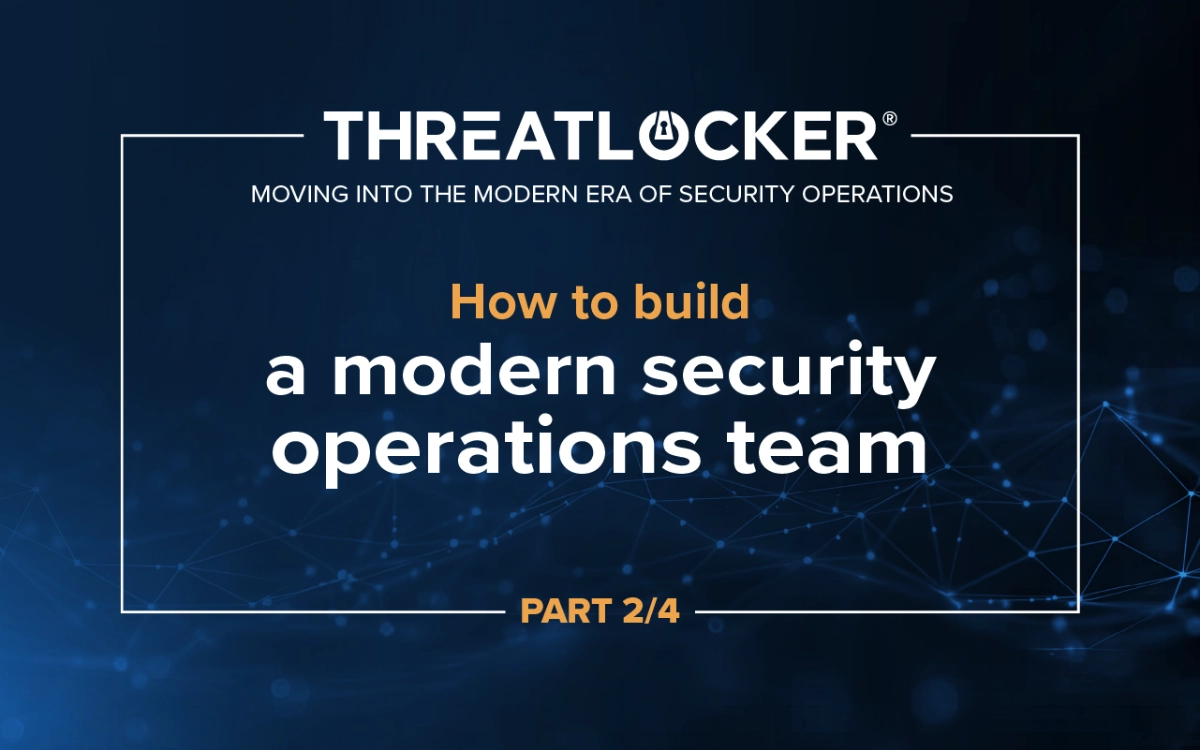 How to build a modern security operations team 