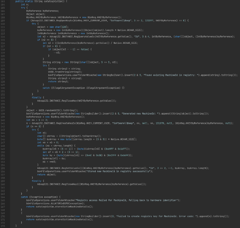 Figure 15: Registry Fingerprinting