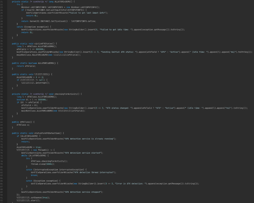 Figure 26: Idle Activity Timer