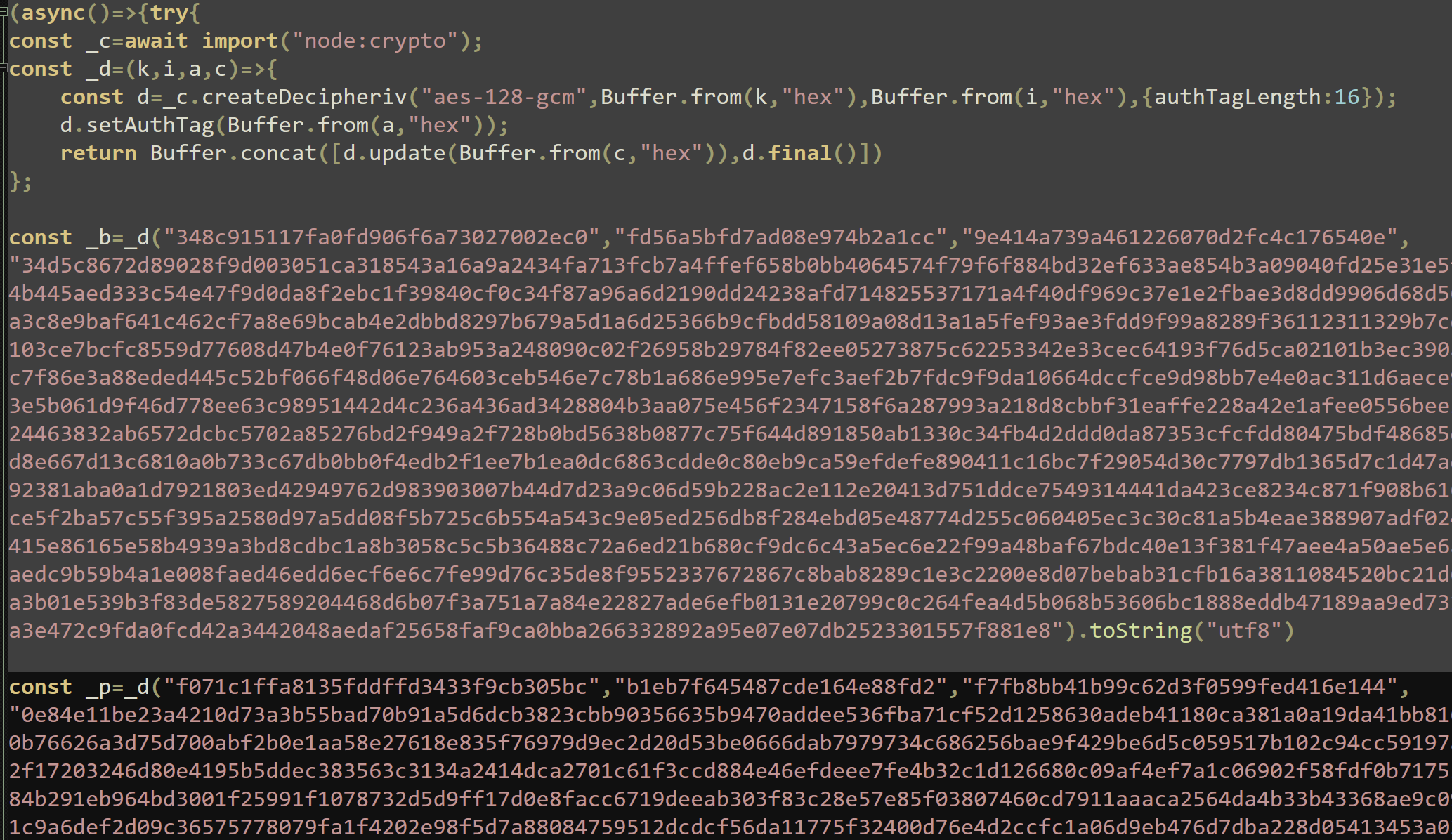 Figure 3: AES String Decryption 