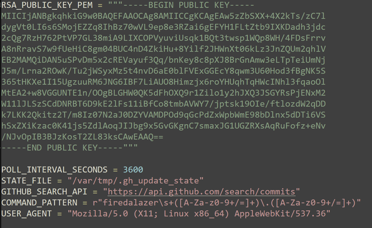 Figure 7: Firedalazer Commit Search 