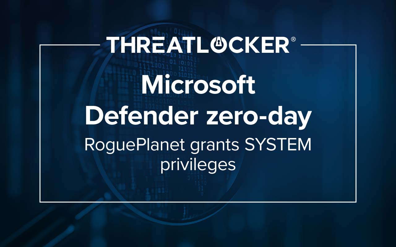 RoguePlanet is a Microsoft Defender zero-day that grants SYSTEM privileges. It was disclosed by the researcher Nightmare Eclipse, who also disclosed BlueHammer, YellowKey, and GreenPlasma.