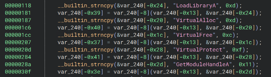 Figure 7: Loader Imported APIs
