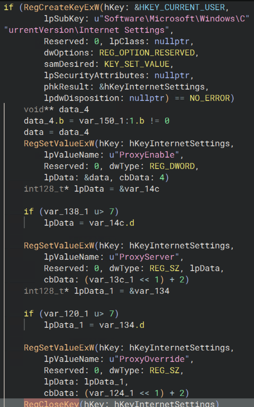 Figure 24: System Proxy Settings Change
