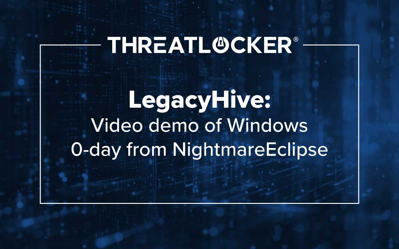 LegacyHive is a new proof-of-concept released by researcher NightmareEclipse to coincide with Microsoft’s Patch Tuesday.