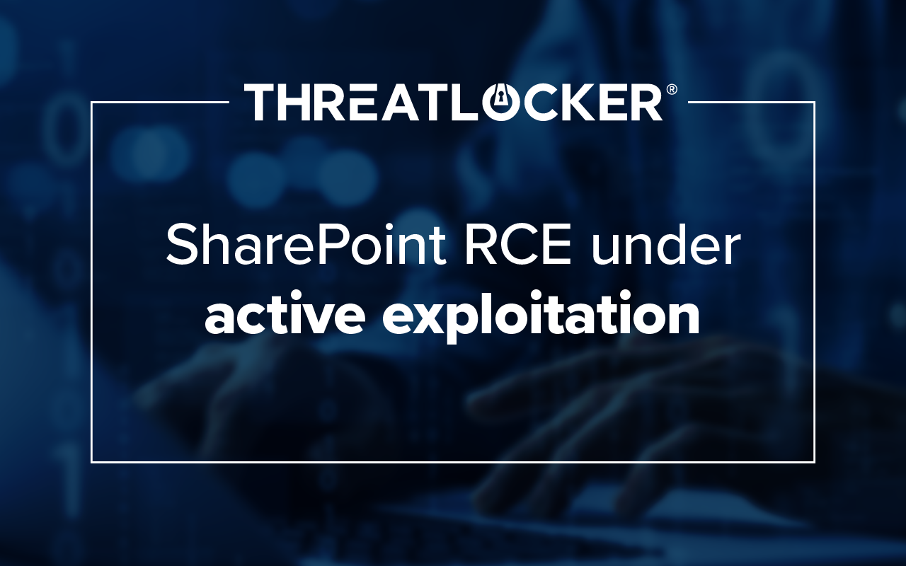 A third SharePoint flaw has come under active exploitation and could allow for remote code execution.