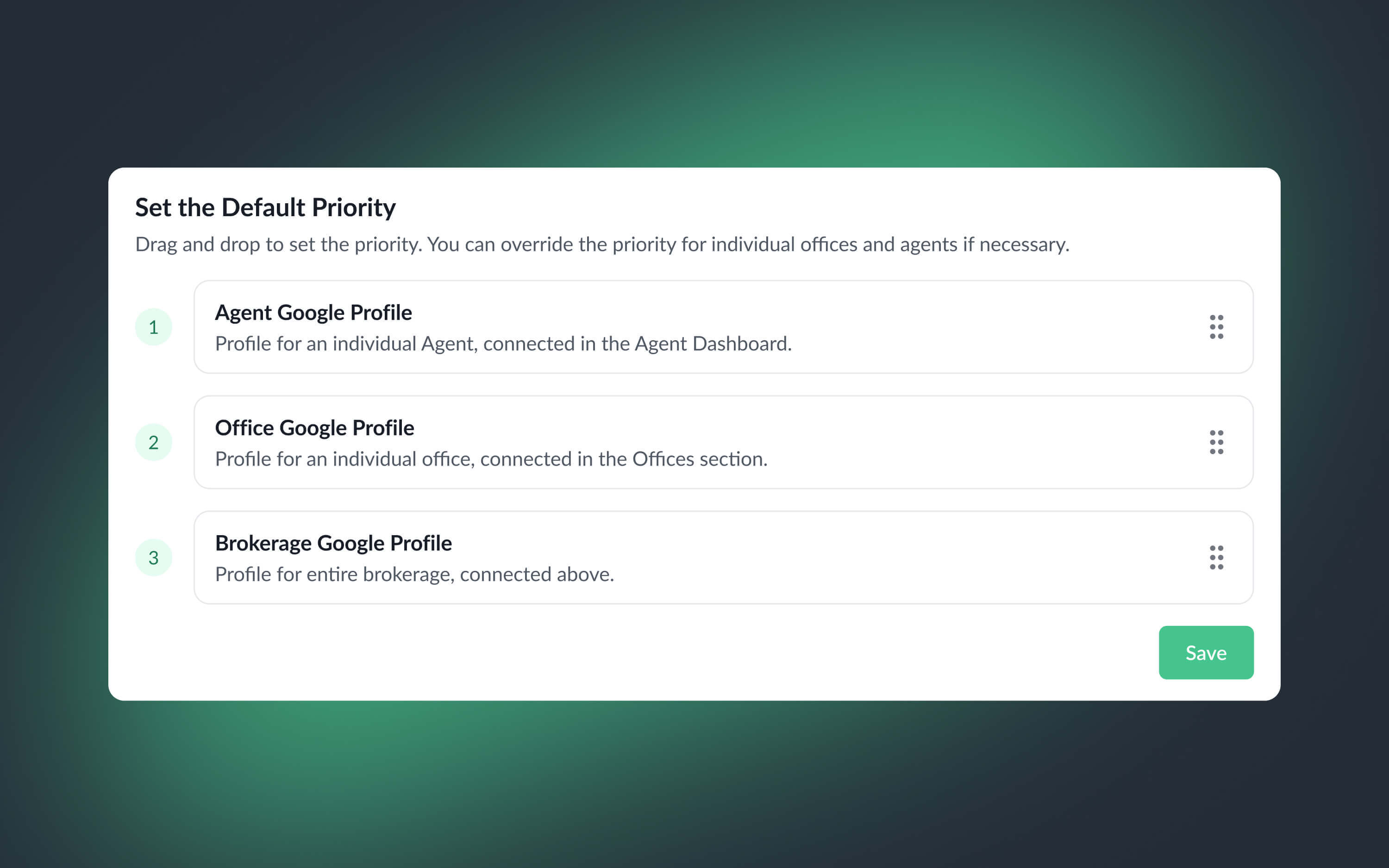 Set up default priority to always show clients the right Google Business Profile.