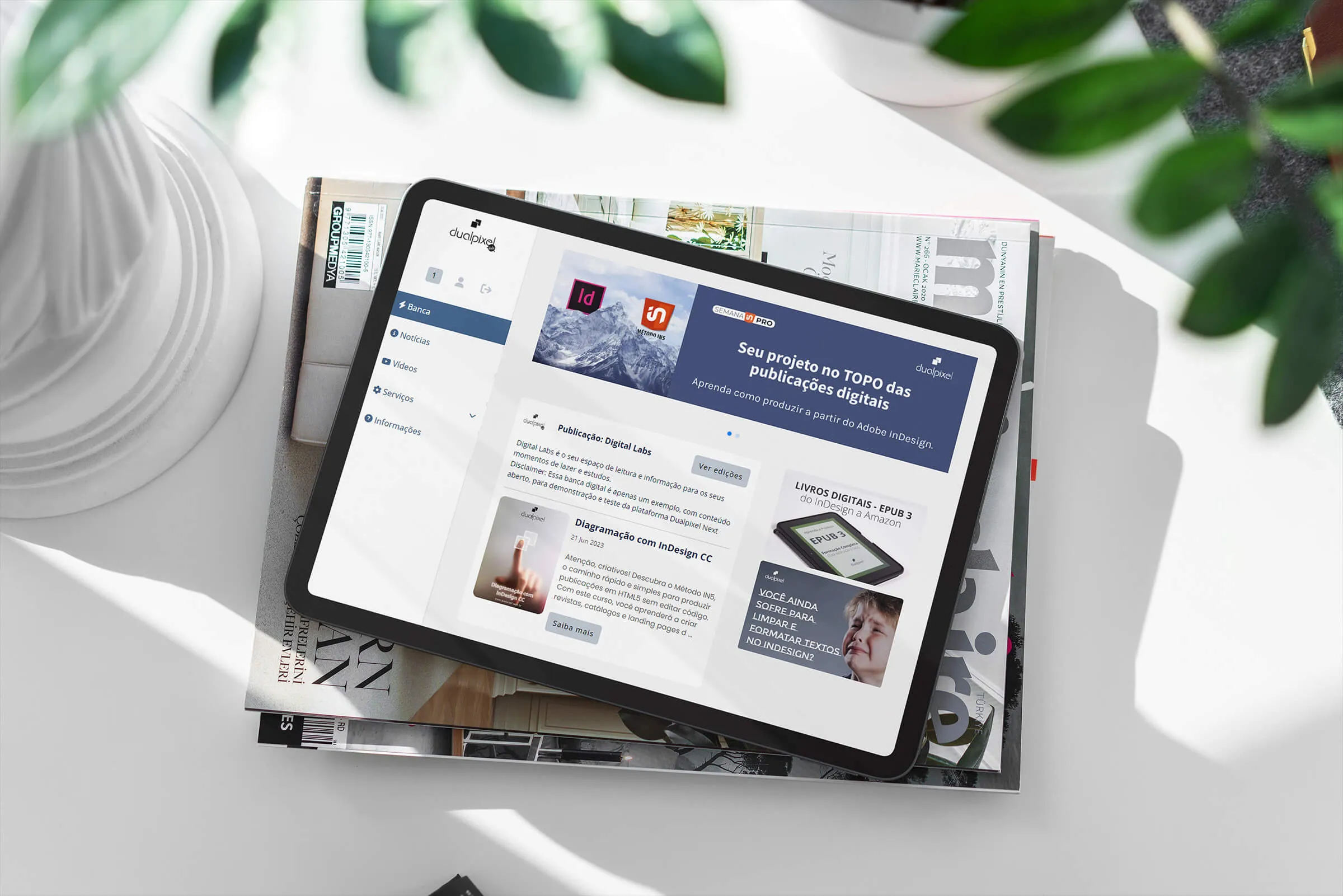 Dualpixel Next Plataforma responsiva multiempresa para criação de comunidades online e área de membros.