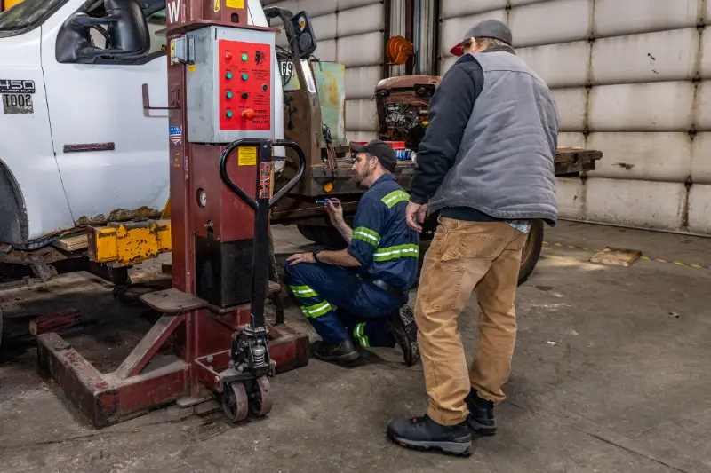 DOT inspection for commercial fleet in Janesville, WI