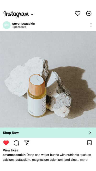 Image of an instagram ad