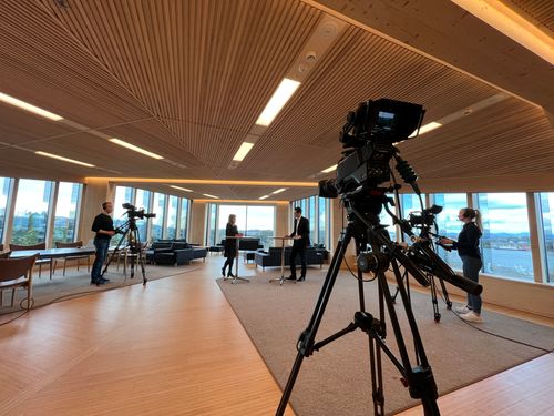 Studio-setting med flerkamera