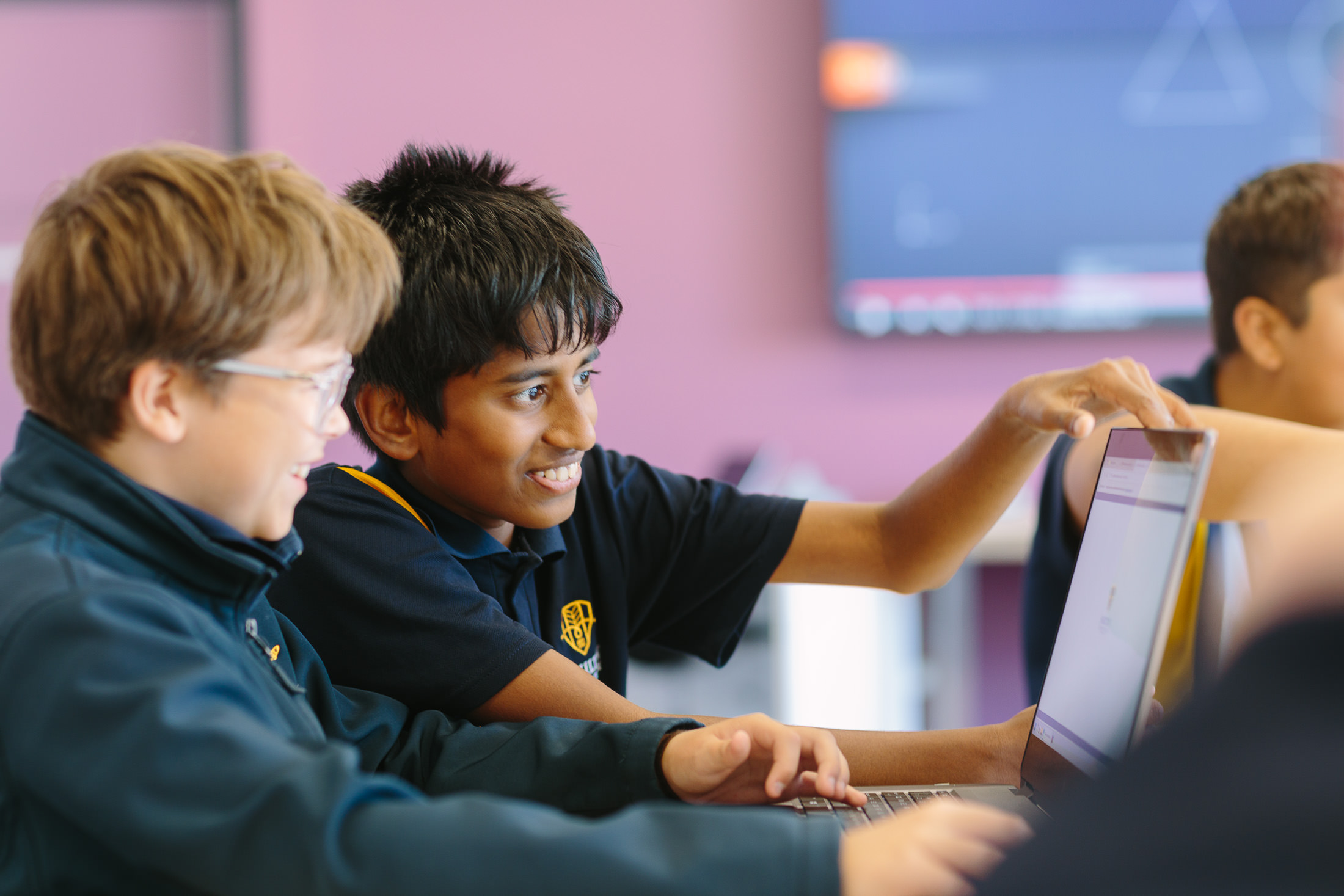 Authentic school photography Adelaide, students engaged in classroom learning, Palms Photography