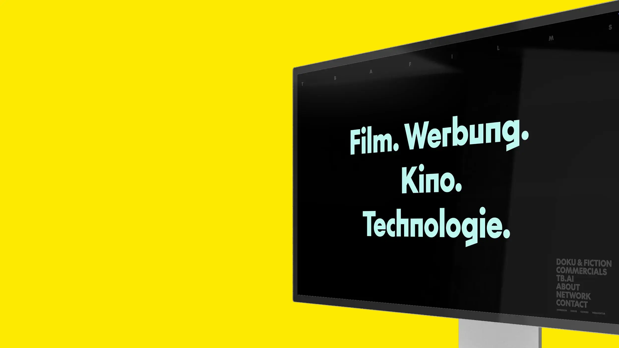 Corporate Design und Website-Entwicklung für TBA Films (Filmproduktion) von der Design- und Webagentur Büro Bloock aus Köln