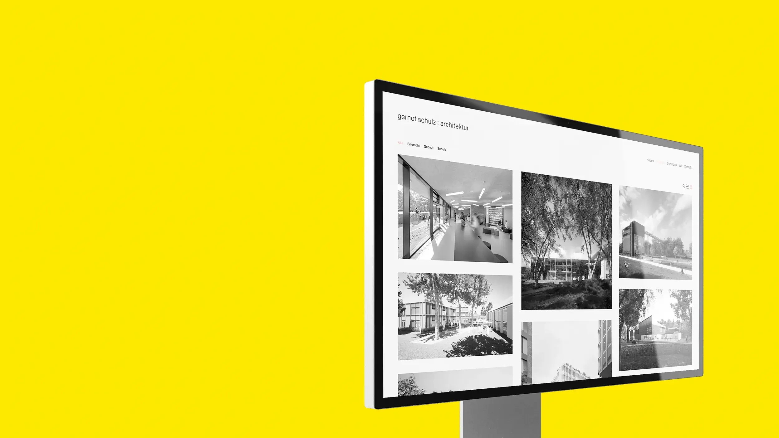 Website-Entwicklung für Architekturbüro Gernot Schulz Architektur von der Kölner Design- und Webagentur Büro Bloock