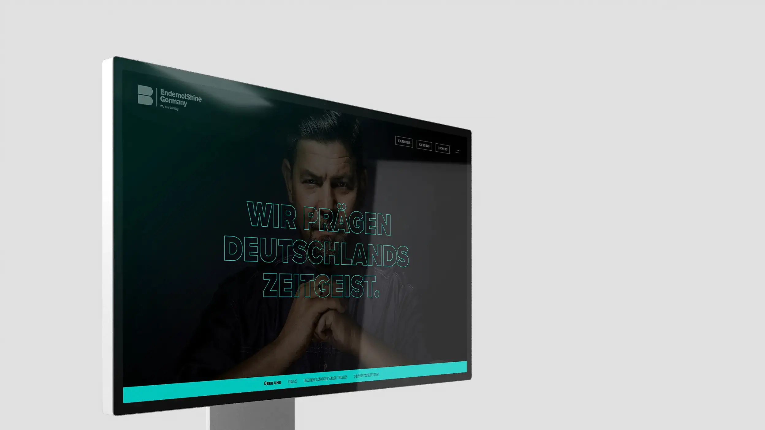 Website für TV- und Filmproduktion Endemol Shine Germany von der Kölner Design- und Webagentur Büro Bloock