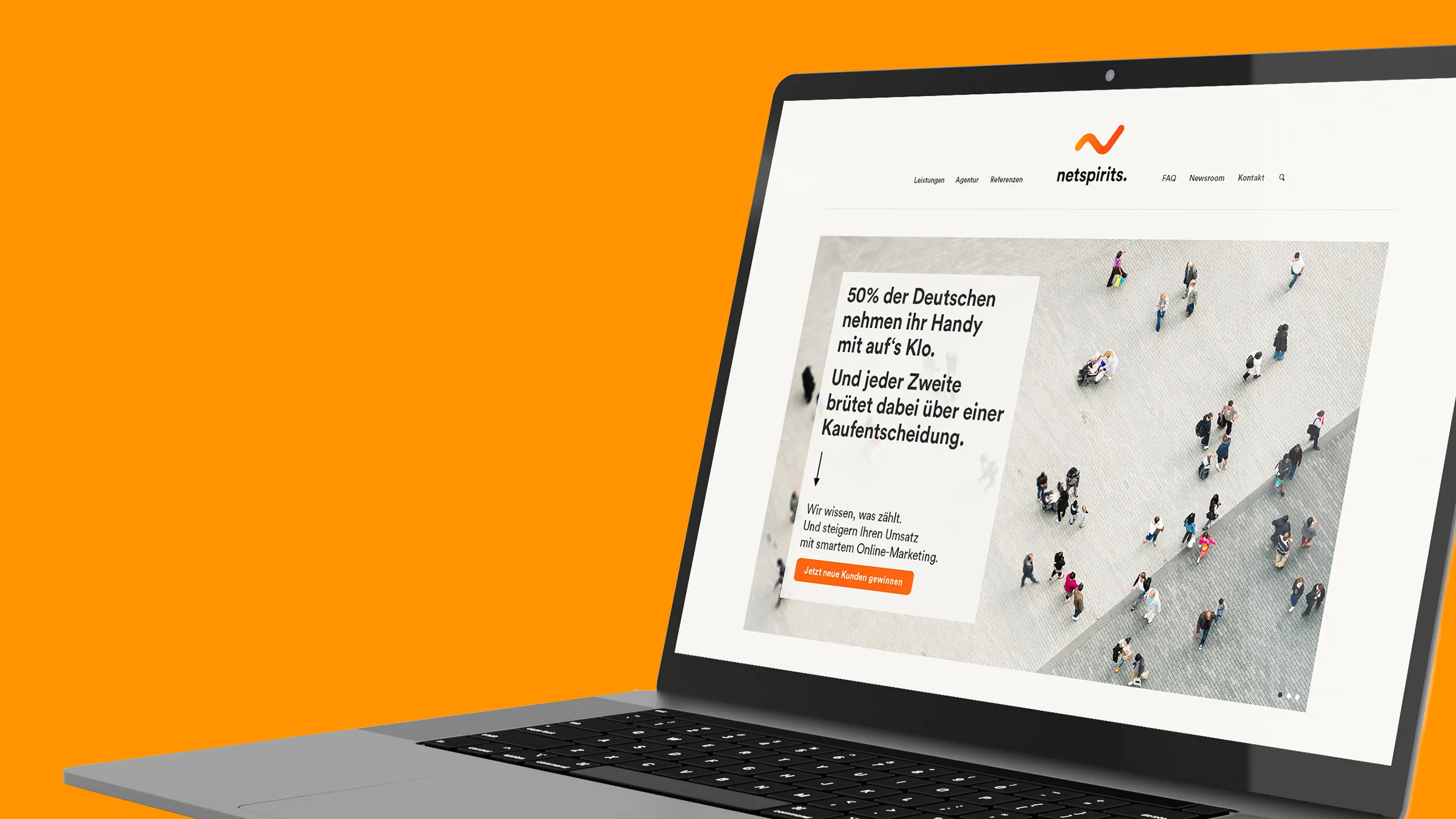 Corporate Design und Webdesign für netspirits von der Design- und Webdesign-Agentur Büro Bloock aus Köln