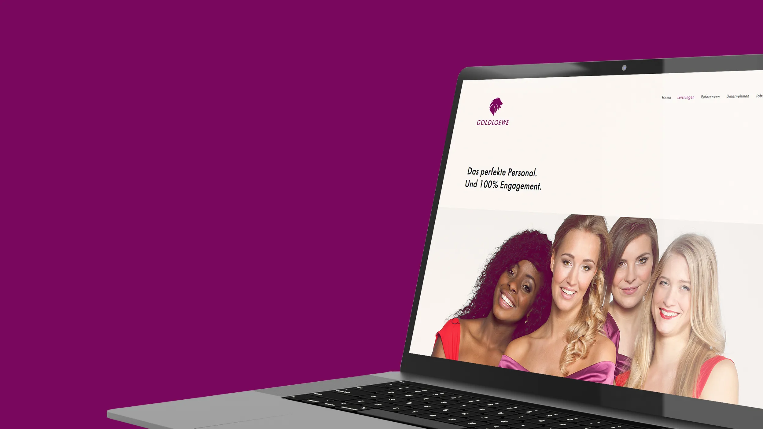 Website-Entwicklung für Personaldienstleistungen Goldloewe von der Webagentur Büro Bloock aus Köln