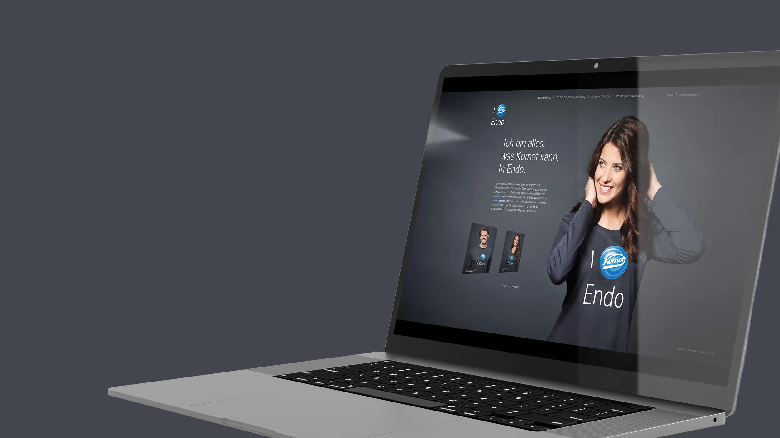 Website-Entwicklung (Webdesign und Programmierung) für Komet Dental von der Internet-Agentur Büro Bloock aus Köln