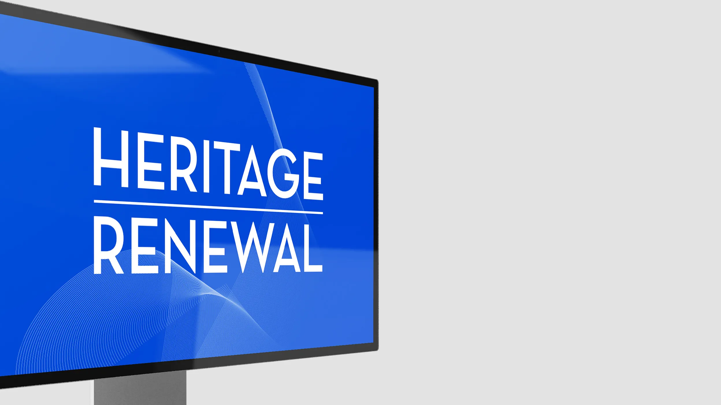 Bildschirmpräsentation für Frau Dr. Birgit König – die Vorstandsvorsitzende der Allianz – von der Designagentur Büro Bloock