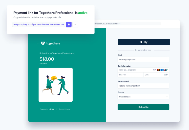 Stripe payment link and checkout example for webflow-stripe-integration.