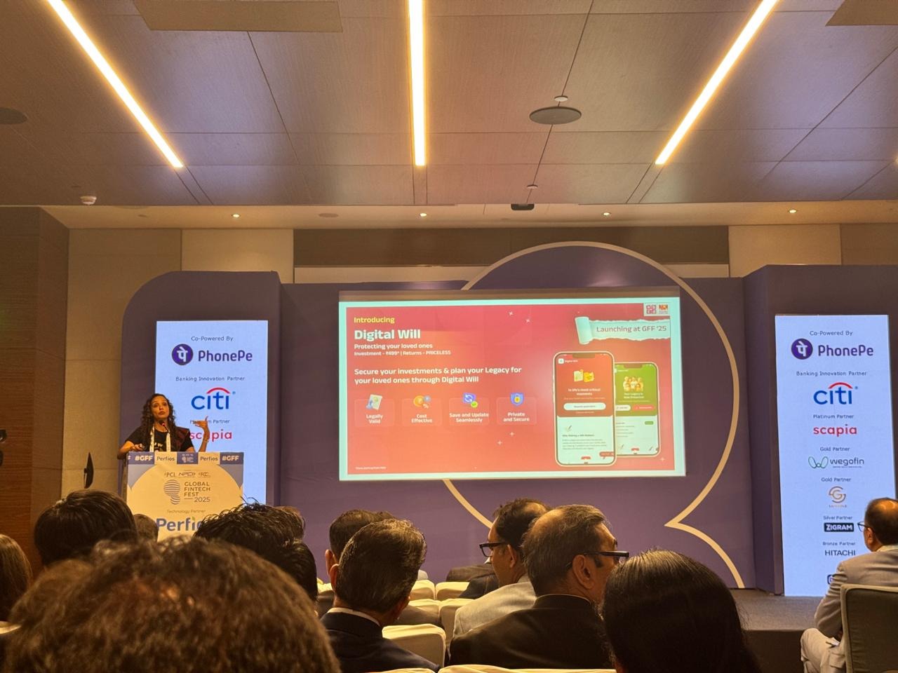 simplinvest launched at golbal fintech fest 2025 stage