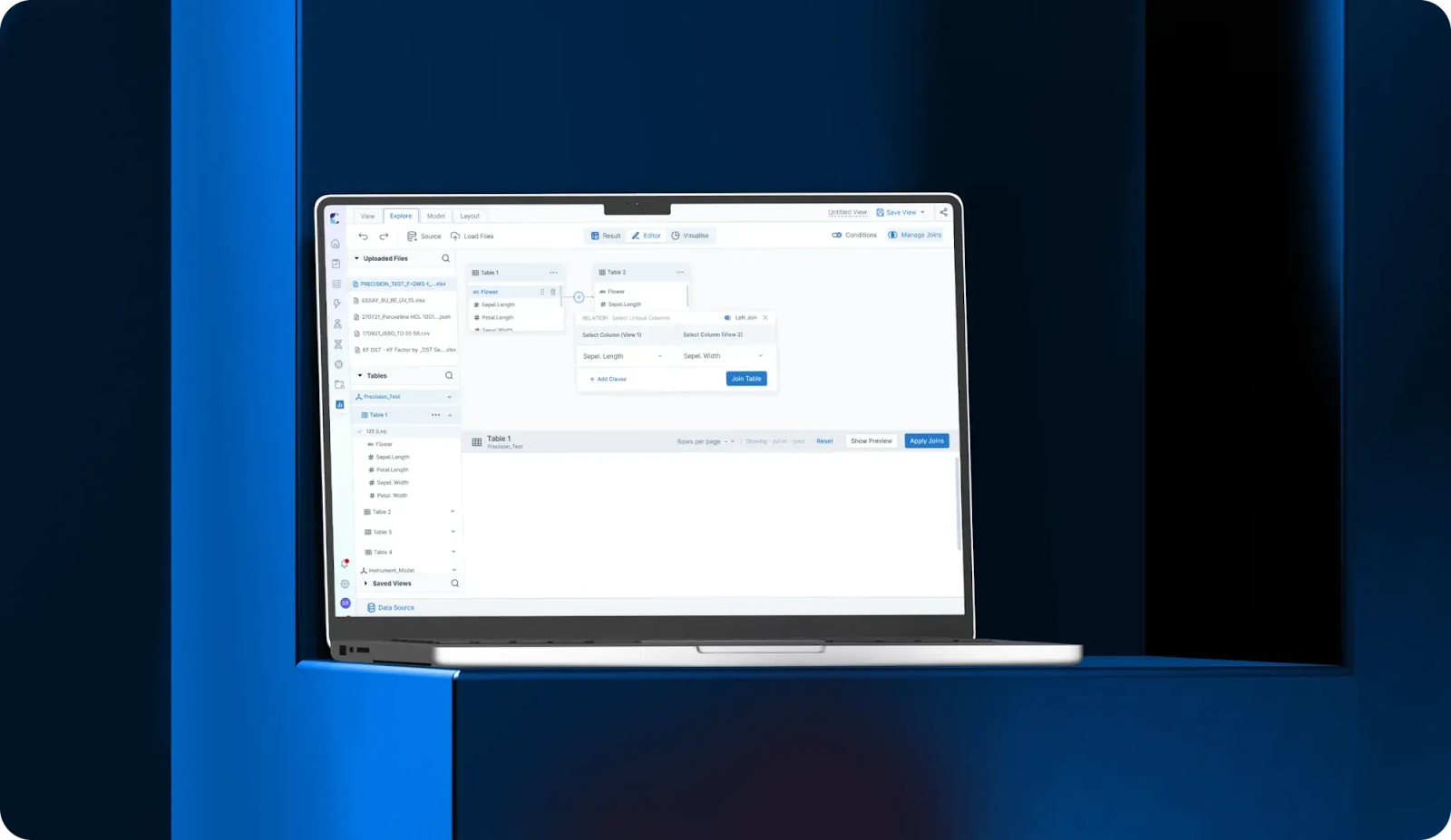 data management dashboard