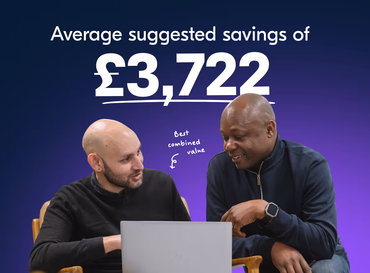 Average suggested savings of £3,722