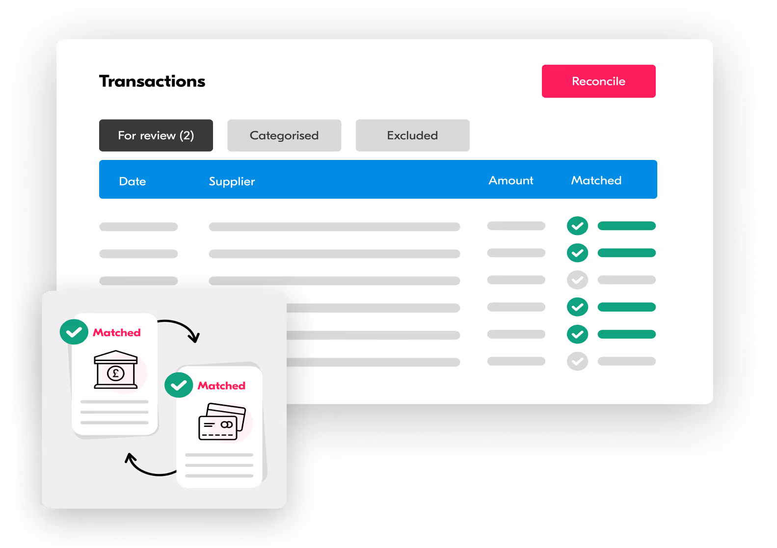 Graphics of crunch software mockups