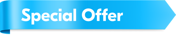 "Special offer" label in blue