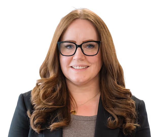 Friendly crunch accountant smiling