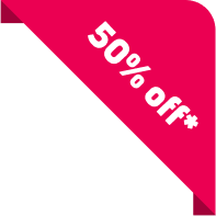 50% off