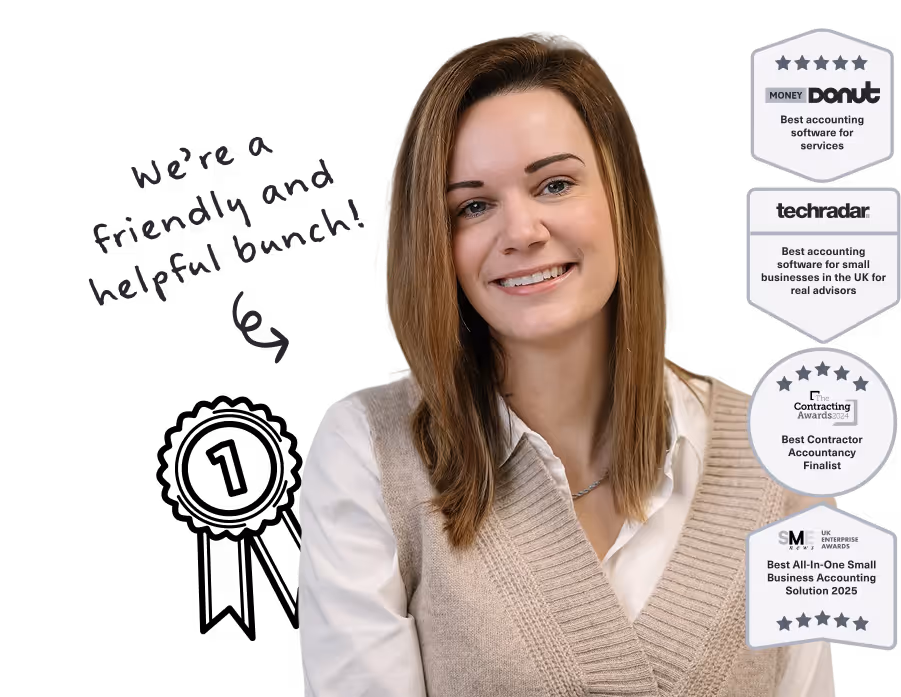 Graphic of Crunch team member, "We’re a friendly and helpful bunch!"