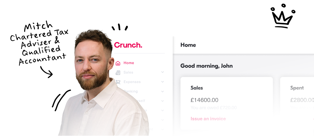 Mitch, Chartered Tax Adviser & Qualified Accountant with a software modal